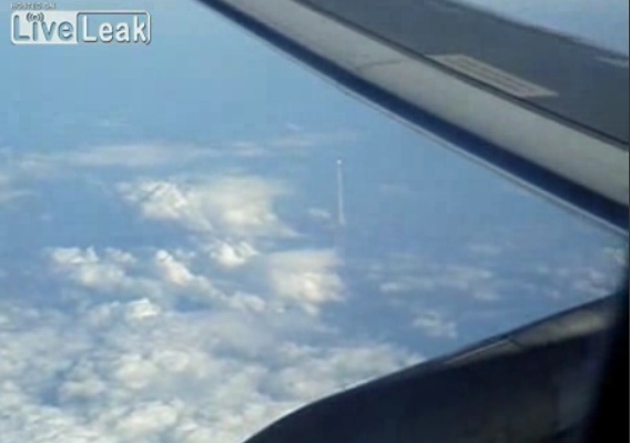 space shuttle from plane